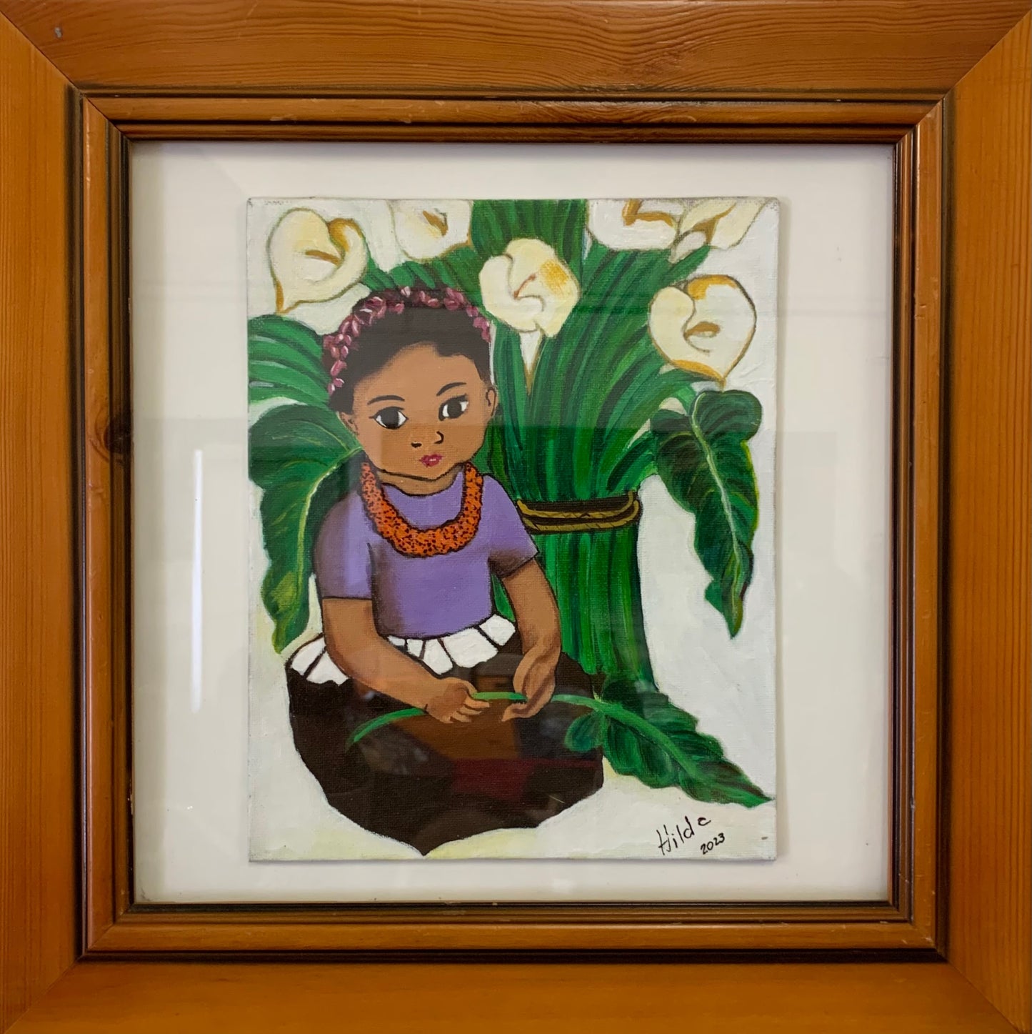Little girl with Alcatráz
